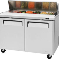 Turbo Air - M3 Series 48" Stainless Steel Refrigerated Sandwich Prep Table with 2 Doors - MST-48-N (ETA 5-6 Weeks)