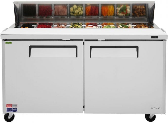 Turbo Air - M3 Series 60" Stainless Steel Refrigerated Sandwich Prep Table with 2 Doors - MST-60-N (ETA 5-6 Weeks)