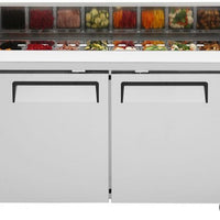 Turbo Air - M3 Series 60" Stainless Steel Refrigerated Sandwich Prep Table with 2 Doors - MST-60-N (ETA 5-6 Weeks)