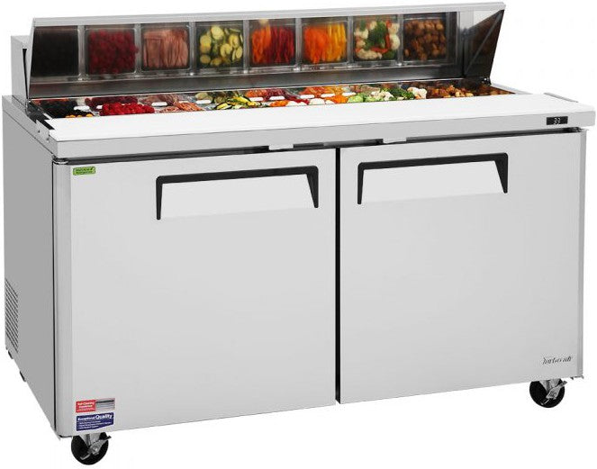 Turbo Air - M3 Series 60" Stainless Steel Refrigerated Sandwich Prep Table with 2 Doors - MST-60-N (ETA 5-6 Weeks)