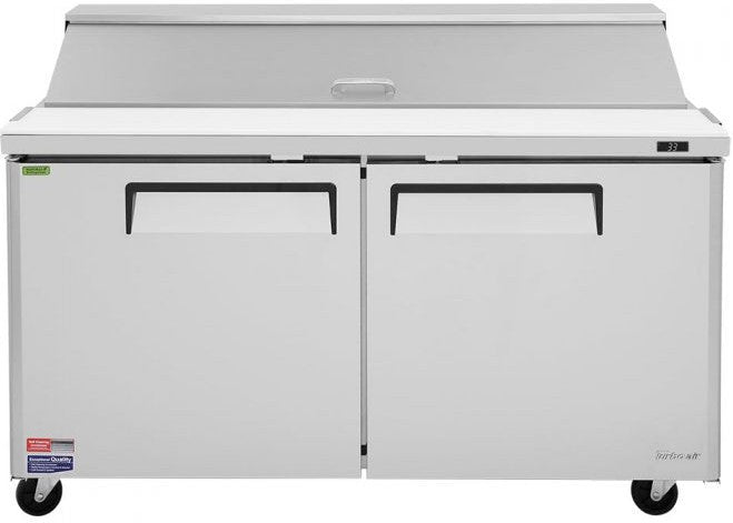 Turbo Air - M3 Series 60" Stainless Steel Refrigerated Sandwich Prep Table with 2 Doors - MST-60-N (ETA 5-6 Weeks)