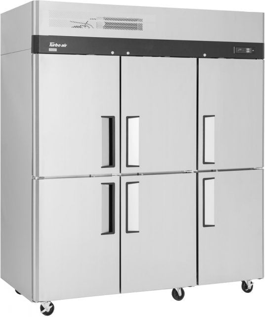 Turbo Air - M3 Series 78" Solid Door Stainless Steel Reach-In Refrigerator with 6 Solid Half-Doors - M3R72-6-N (ETA 5-6 Weeks)