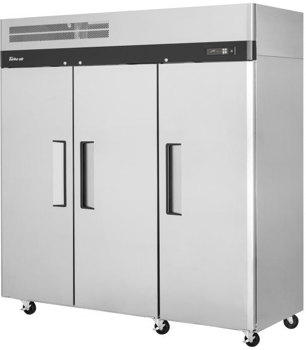 Turbo Air - M3 Series 78" Stainless Steel Reach-In Freezer With 3 Solid-Doors - M3F72-3-N (ETA 5-6 Weeks)