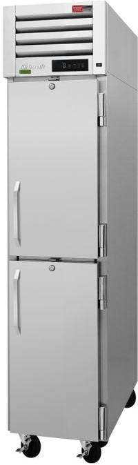 Turbo Air - PRO Series 17.75" Silver Reach in Freezer with 2 Half Solid Doors - PRO-15-2F-N (ETA 5-6 Weeks)