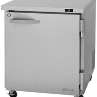 Turbo Air - PRO Series 27.5" Silver One Swing Solid Door Undercounter Freezer with One Shelves - PUR-28-N (ETA 5-6 Weeks)
