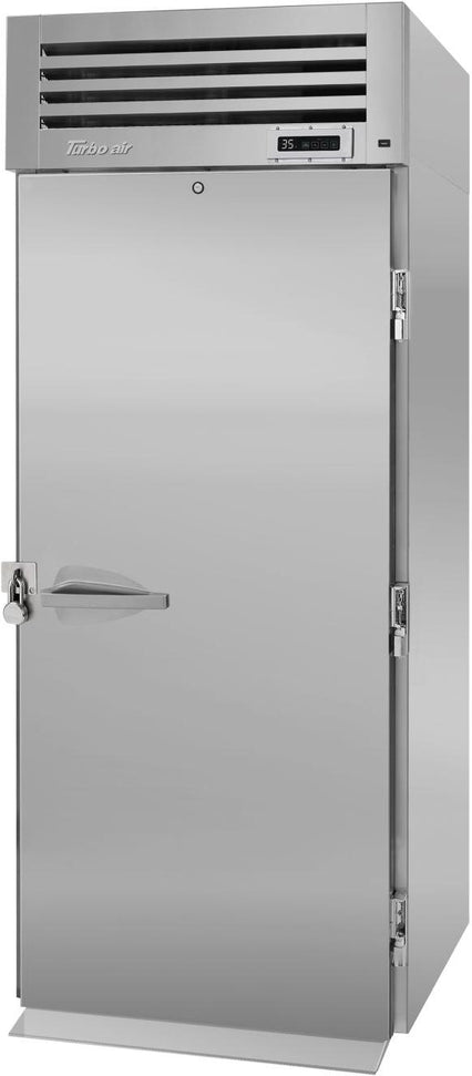 Turbo Air - PRO Series 34" Silver Roll-In Reach-in, One-Section Refrigerator for Correctional Facility - PRO-26R-RI-N-CRT (ETA 5-6 Weeks)