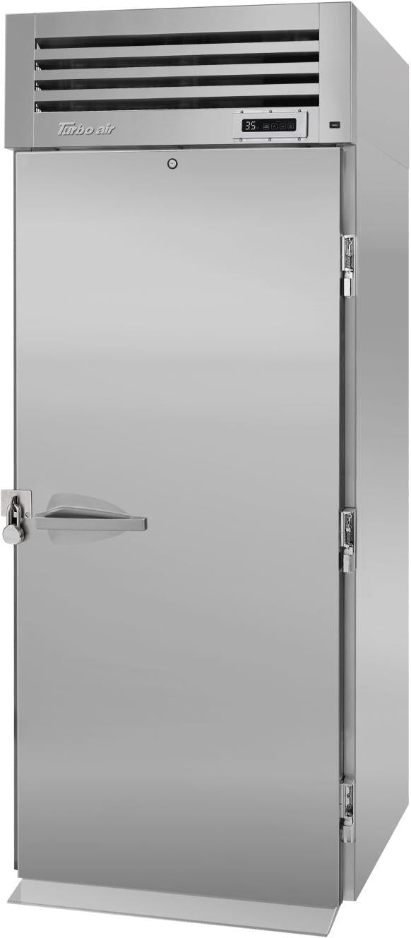 Turbo Air - PRO Series 34" Silver Roll-In Reach-in, One-Section Refrigerator for Correctional Facility - PRO-26R-RI-N-CRT (ETA 5-6 Weeks)
