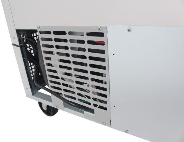 Turbo Air - PRO Series 48.25" Silver Two-Section Mega Top Sandwich/Salad Prep Table with Side Breathing - PST-48-18-N (ETA 5-6 Weeks)