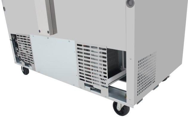 Turbo Air - PRO Series 48.25" Silver Two-Section Mega Top Sandwich/Salad Prep Table with Side Breathing - PST-48-18-N (ETA 5-6 Weeks)