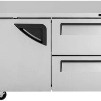 Turbo Air - PRO Series 48.25" Undercounter 1 Solid Door Refrigerator with 2 Drawers - TUR-48SD-D2-N (ETA 5-6 Weeks)