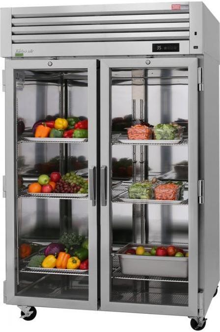 Turbo Air - PRO Series 51.75" Pass Thru Refrigerator with 2 Glass Front Door / 2 Solid Back Door Pass-Thru - PRO-50R-GS(SG)-PT-N (ETA 5-6 Weeks)