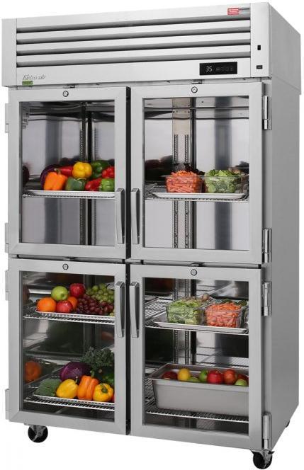 Turbo Air - PRO Series 51.75" Reach-in, One-Section Refrigerator With 6 Stainless Steel Wire Shelves - PRO-50-4R-G-N (ETA 5-6 Weeks)