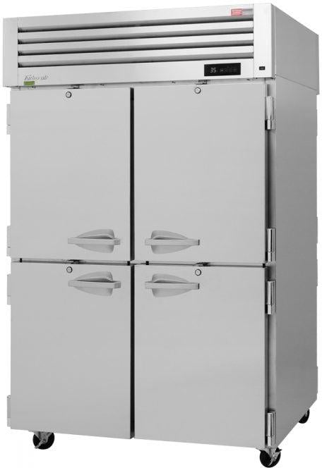 Turbo Air - PRO Series 51.75" Reach-in Pass-Thru Two-Section Refrigerator With 6 Adjustable Stainless Steel Wire Shelves - PRO-50-4R-PT-N (ETA 5-6 Weeks)