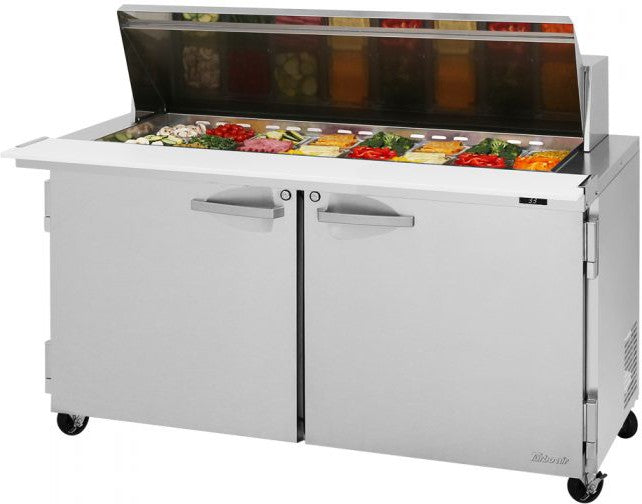 Turbo Air - PRO Series 60.25" Mega Top Sandwich/Salad Prep Table with 2 Solid Doors - PST-60-24-N (ETA 5-6 Weeks)