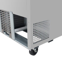 Turbo Air - PRO Series 60.25" Silver Two Solid Door Sandwich/Salad Prep Table with 2 Stainless Steel Shelves - PST-60-N (ETA 5-6 Weeks)