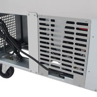 Turbo Air - PRO Series 60.25" Silver Two Solid Door Sandwich/Salad Prep Table with 2 Stainless Steel Shelves - PST-60-N (ETA 5-6 Weeks)