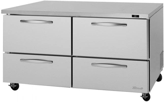 Turbo Air - PRO Series 60.25" Undercounter Refrigerator with 4 Drawers - PUR-60-D4-N (ETA 5-6 Weeks)