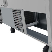 Turbo Air - PRO Series 72.6" Silver 2 Solid Hinged Swing Doors Sandwich/Salad Prep Table with Refrigerated Base and 2 Shelves - PST-72-N (ETA 5-6 Weeks)