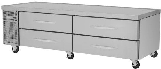 Turbo Air - Pro Series 84" Stainless Steel Four Drawer Chef Base Refrigerator - PRCBE-84R-N (ETA 5-6 Weeks)