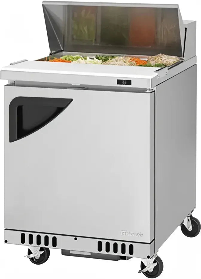 Turbo Air - Super Deluxe 120V 6.5 Cu. Ft. Sandwich/Salad Prep Table with Refrigerated Base - TST-28SD-FB-N (ETA 5-6 Weeks)