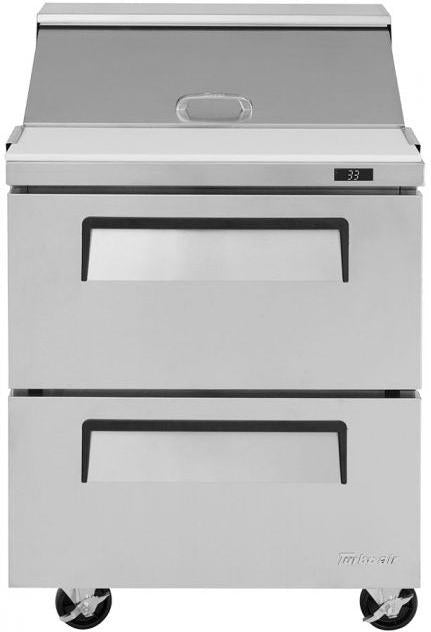 Turbo Air - Super Deluxe 120V 7.0 Cu. Ft. Top Refrigerated Sandwich Prep Table with 8-Pans Opening - TST-28SD-D2-N (ETA 5-6 Weeks)