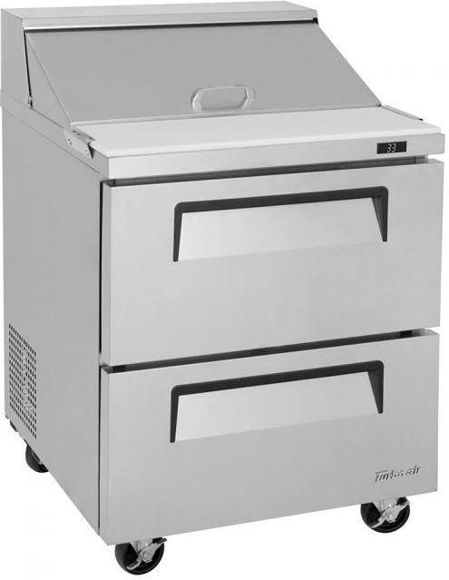 Turbo Air - Super Deluxe 120V 7.0 Cu. Ft. Top Refrigerated Sandwich Prep Table with 8-Pans Opening - TST-28SD-D2-N (ETA 5-6 Weeks)
