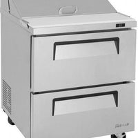 Turbo Air - Super Deluxe 120V 7.0 Cu. Ft. Top Refrigerated Sandwich Prep Table with 8-Pans Opening - TST-28SD-D2-N (ETA 5-6 Weeks)