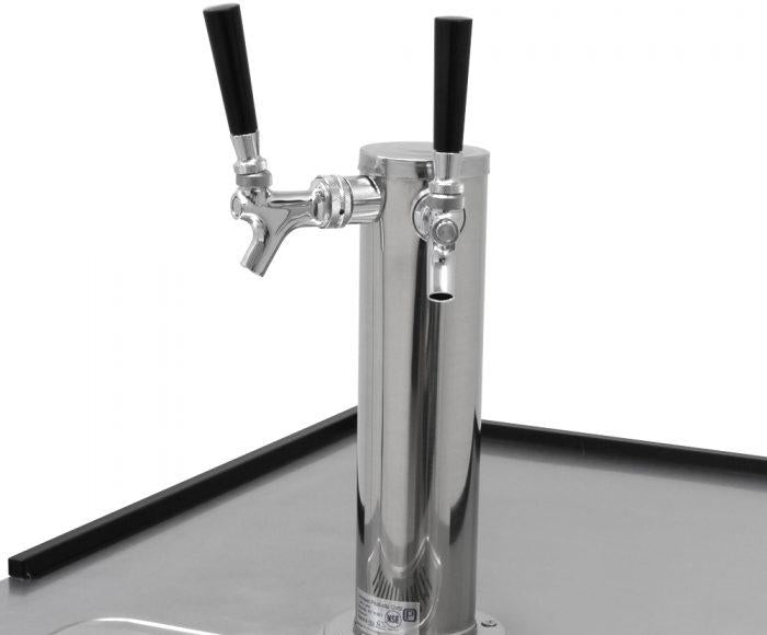 Turbo Air - Super Deluxe 23.4" Silver Beer Dispenser - TBD-1SDD-N6 (ETA 5-6 Weeks)