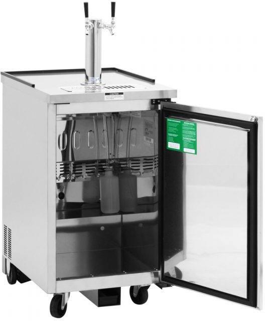 Turbo Air - Super Deluxe 23.4" Silver Beer Dispenser - TBD-1SDD-N6 (ETA 5-6 Weeks)