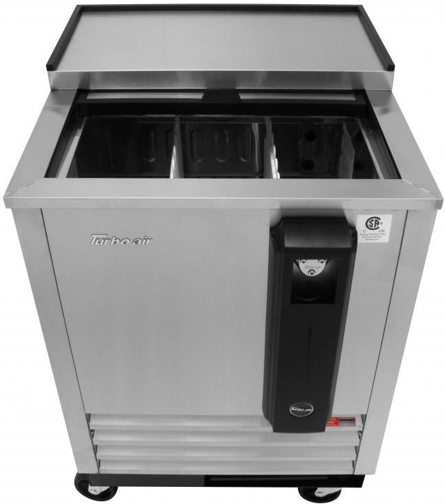 Turbo Air - Super Deluxe 24.4" Silver Bottle Cooler - TBC-24SD-N6 (ETA 5-6 Weeks)