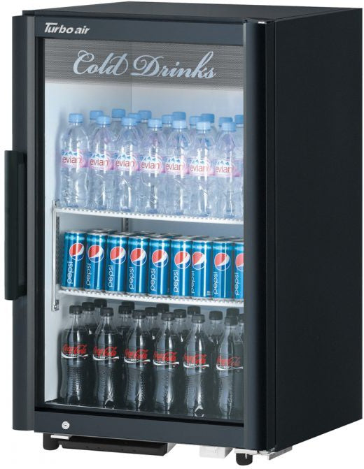 Turbo Air - Super Deluxe 25" Black Countertop Display Refrigerator with Swing Door - TGM-7SDB-N6 (ETA 5-6 Weeks)