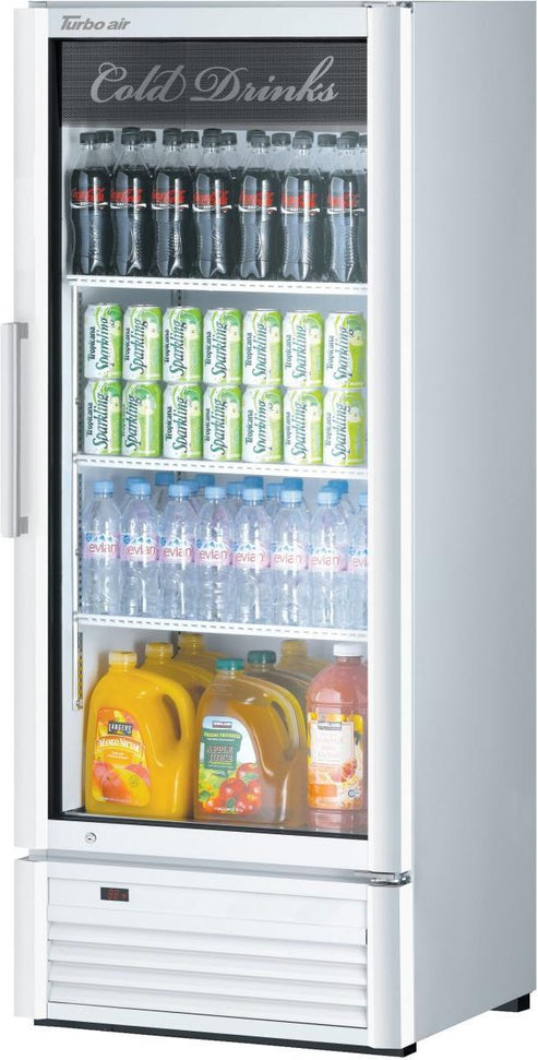 Turbo Air - Super Deluxe 25.75" One Swing Glass Door Merchandiser with 3 Adjustable Shelves - TGM-12SD-N6 (ETA 5-6 Weeks)