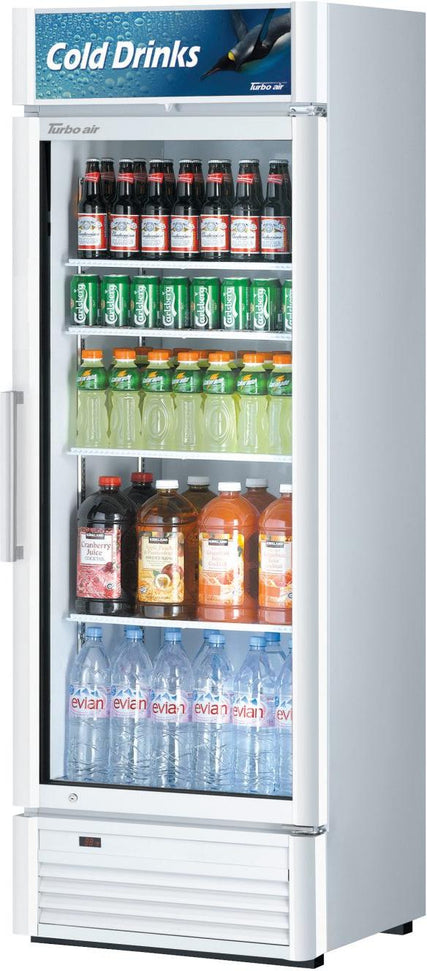 Turbo Air - Super Deluxe 26.4" One Swing Glass Door Merchandiser with 4 Adjustable Shelves - TGM-15SD-N6 (ETA 5-6 Weeks)