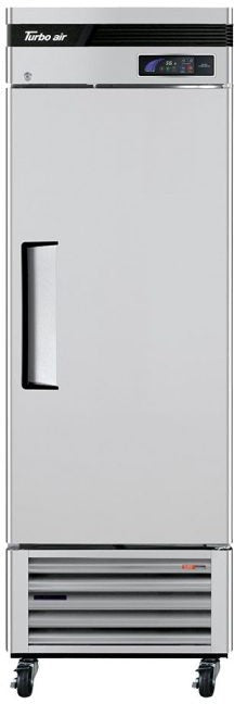 Turbo Air - Super Deluxe 27" Bottom Mounted Solid Door Reach-In Refrigerator with LED Lighting and Left Hinged - TSR-23SD-N6-L (ETA 5-6 Weeks)
