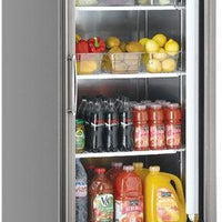 Turbo Air - Super Deluxe 27" Silver Reach-in One-Section Refrigerator With 6 Adjustable PE Coated Wire Shelves - TSR-23GSD-N6 (ETA 5-6 Weeks)