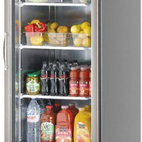 Turbo Air - Super Deluxe 27" Silver Reach-in One-Section Refrigerator With 6 Adjustable PE Coated Wire Shelves - TSR-23GSD-N6 (ETA 5-6 Weeks)