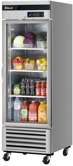 Turbo Air - Super Deluxe 27" Silver Reach-in One-Section Refrigerator With 6 Adjustable PE Coated Wire Shelves - TSR-23GSD-N6 (ETA 5-6 Weeks)