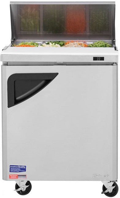Turbo Air - Super Deluxe 28" Refrigerated Sandwich Prep Table with 1 Door - TST-28SD-N (ETA 5-6 Weeks)