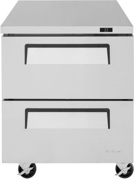 Turbo Air - Super Deluxe 28" Undercounter Refrigerator with 2 Drawers - TUR-28SD-D2-N (ETA 5-6 Weeks)