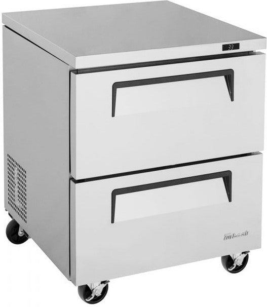 Turbo Air - Super Deluxe 28" Undercounter Refrigerator with 2 Drawers - TUR-28SD-D2-N (ETA 5-6 Weeks)