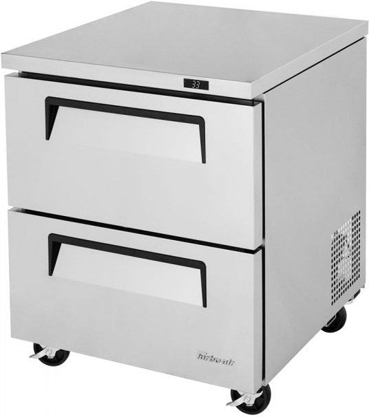 Turbo Air - Super Deluxe 28" Undercounter Refrigerator with 2 Drawers - TUR-28SD-D2-N (ETA 5-6 Weeks)