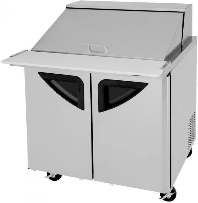 Turbo Air - Super Deluxe 36" 2 Door Mega Top Refrigerated Sandwich Prep Table - TST-36SD-15-N6 (ETA 5-6 Weeks)