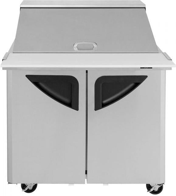Turbo Air - Super Deluxe 36" 2 Door Mega Top Refrigerated Sandwich Prep Table - TST-36SD-15-N6 (ETA 5-6 Weeks)