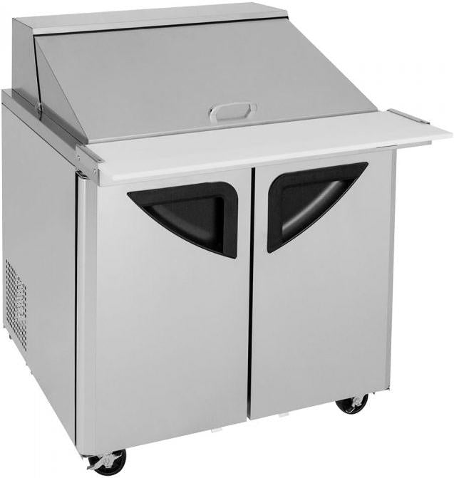 Turbo Air - Super Deluxe 36" 2 Door Mega Top Refrigerated Sandwich Prep Table - TST-36SD-15-N6 (ETA 5-6 Weeks)