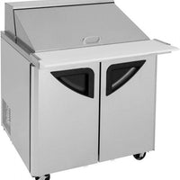 Turbo Air - Super Deluxe 36" 2 Door Mega Top Refrigerated Sandwich Prep Table - TST-36SD-15-N6 (ETA 5-6 Weeks)