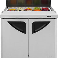 Turbo Air - Super Deluxe 36" Refrigerated Sandwich Prep Table with 2 Solid Doors - TST-36SD-N6 (ETA 5-6 Weeks)