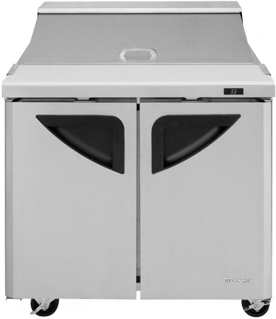 Turbo Air - Super Deluxe 36" Refrigerated Sandwich Prep Table with 2 Solid Doors - TST-36SD-N6 (ETA 5-6 Weeks)