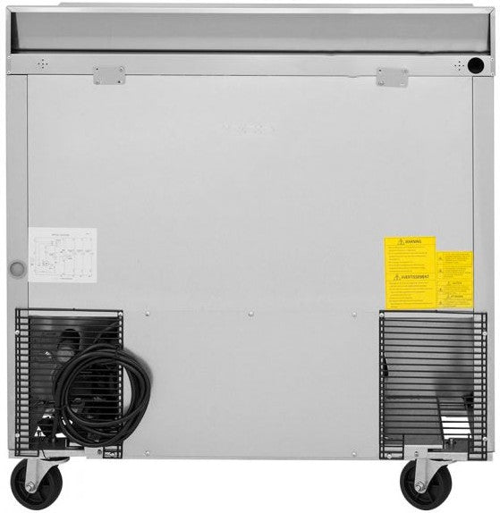 Turbo Air - Super Deluxe 36" Worktop Refrigerator with 2 Solid Doors - TWR-36SD-N6 (ETA 5-6 Weeks)