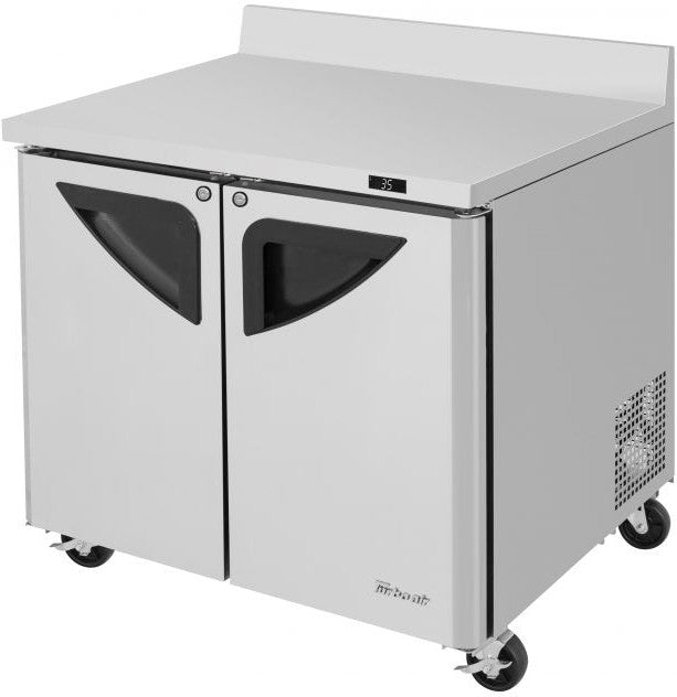 Turbo Air - Super Deluxe 36" Worktop Refrigerator with 2 Solid Doors - TWR-36SD-N6 (ETA 5-6 Weeks)