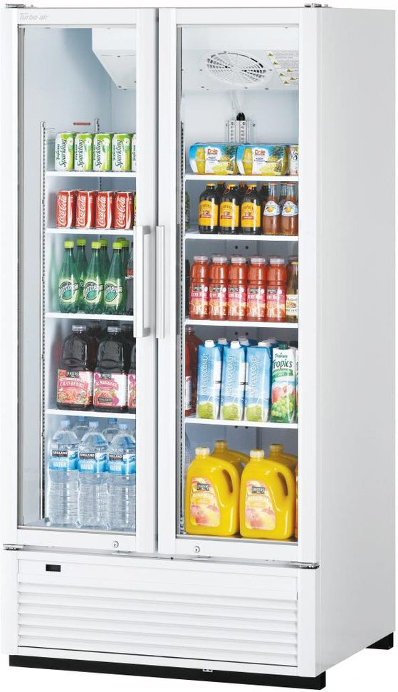 Turbo Air - Super Deluxe 39.5" Two Swing Glass Door Merchandiser with 8 Adjustable Shelves - TGM-35SDH-N (ETA 5-6 Weeks)